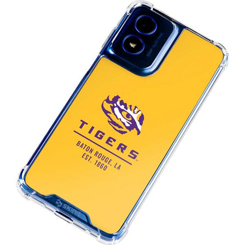 LSU Tigers Baton Rouge Yellow Moto G 5G (2024) Clear Case